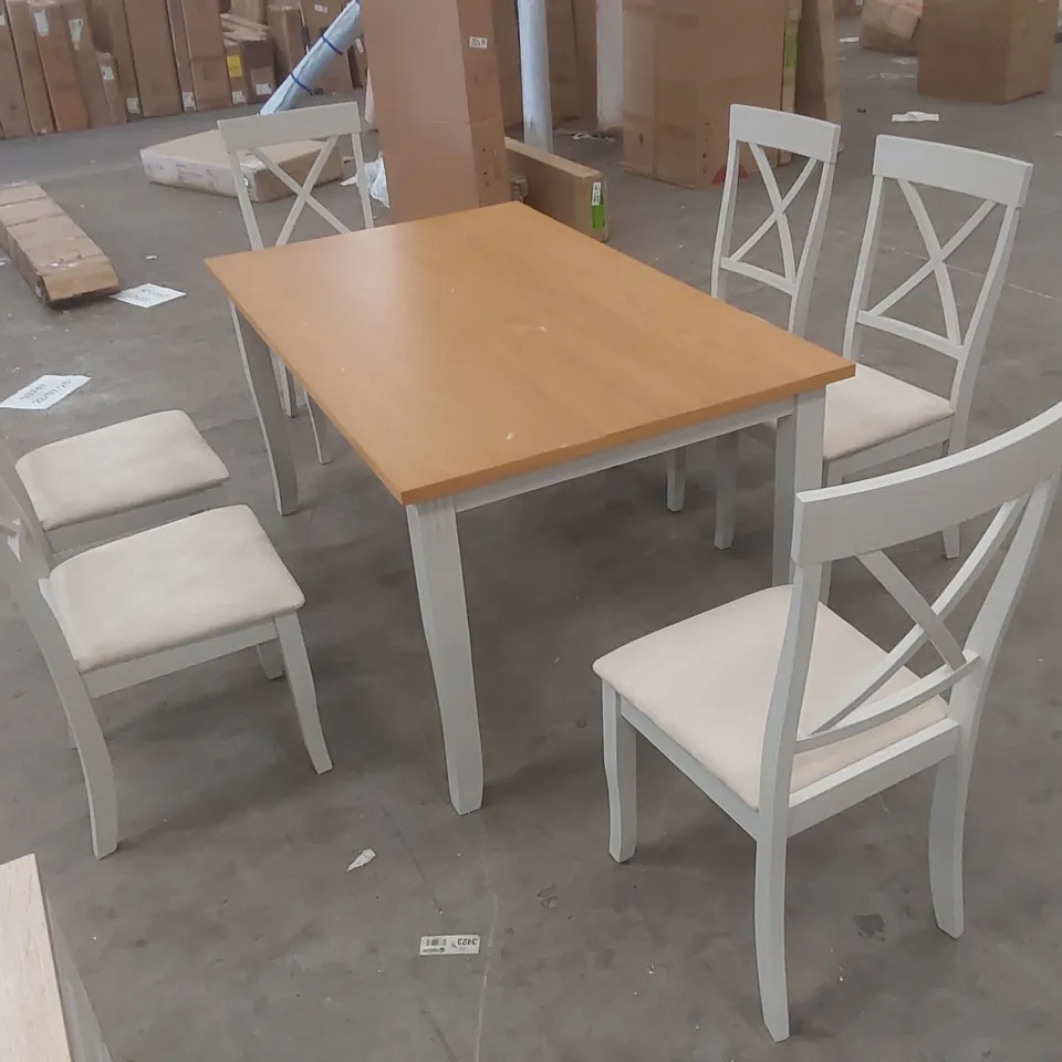CONKLIN 6 - PERSON SOLID OAK DINING SET