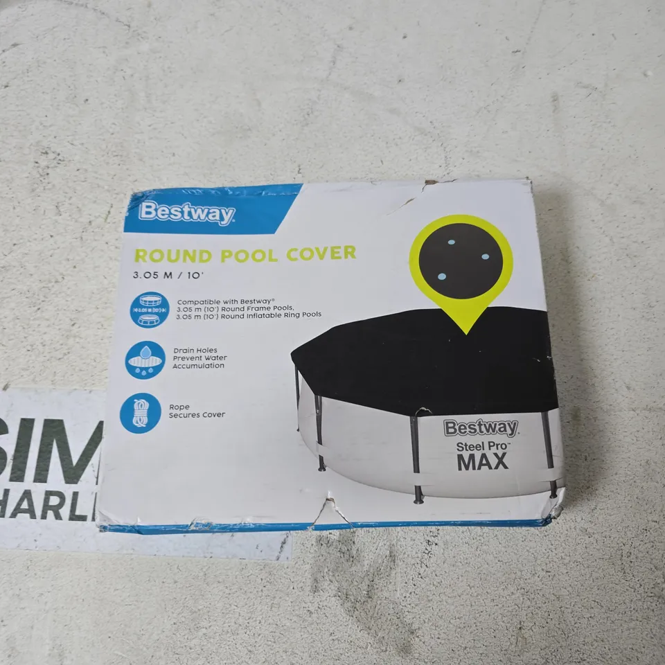 BESTWAY ROUND POOL COVER – 3.05 M / 10 FT