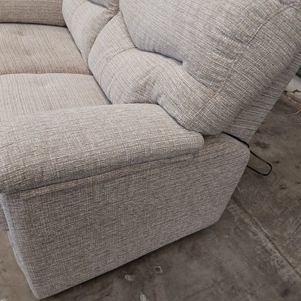 QUALITY BRITISH DESIGNER G PLAN STRATFORD TWO SEATER SOFA LOOM SHALE FABRIC 