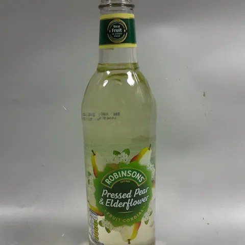 8 X SEALED ROBINSONS PRESSED PEAR & ELDERFLOWER FRUIT CORDIAL - 8 X 500ML - COLLECTION ONLY 