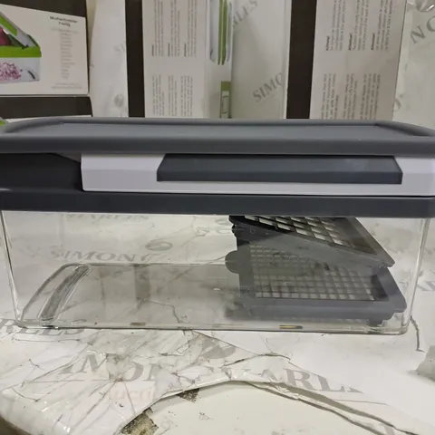 BOXED STAINLESS STEEL NOVA COMPLETE SLICER AND PEELER SET - GREY