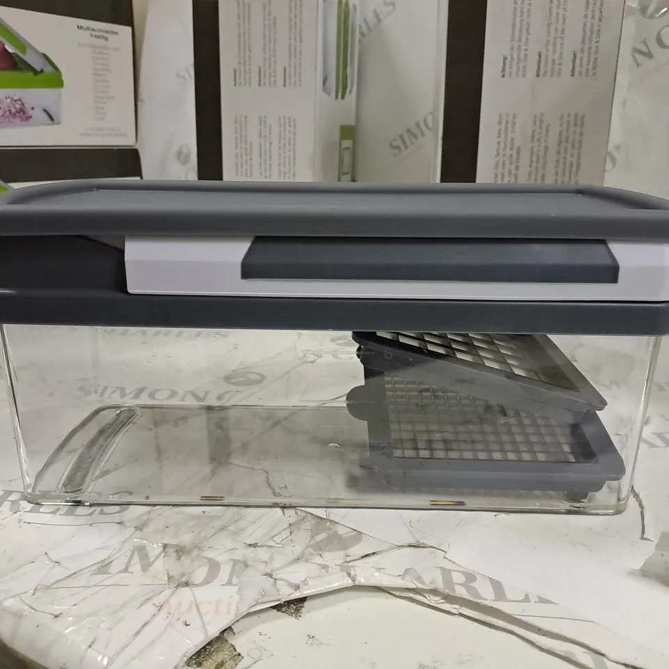 BOXED STAINLESS STEEL NOVA COMPLETE SLICER AND PEELER SET - GREY 