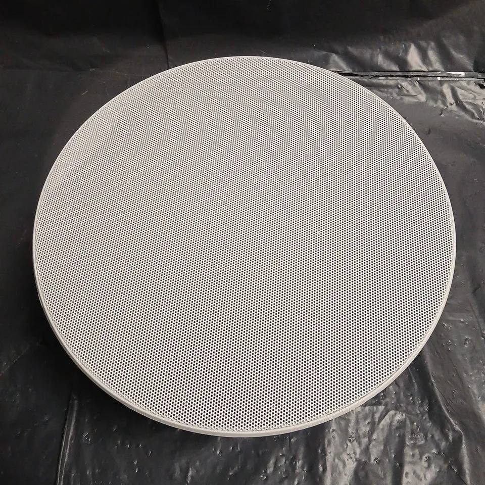 MONITOR AUDIO CT180 CEILING SPEAKER WITH ORANGE RING AND ROUND GRILLE