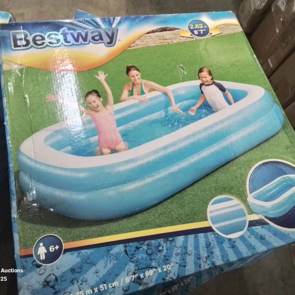 BOXED BESTWAY INFLATABLE POOL 2.62M X 1.75M 