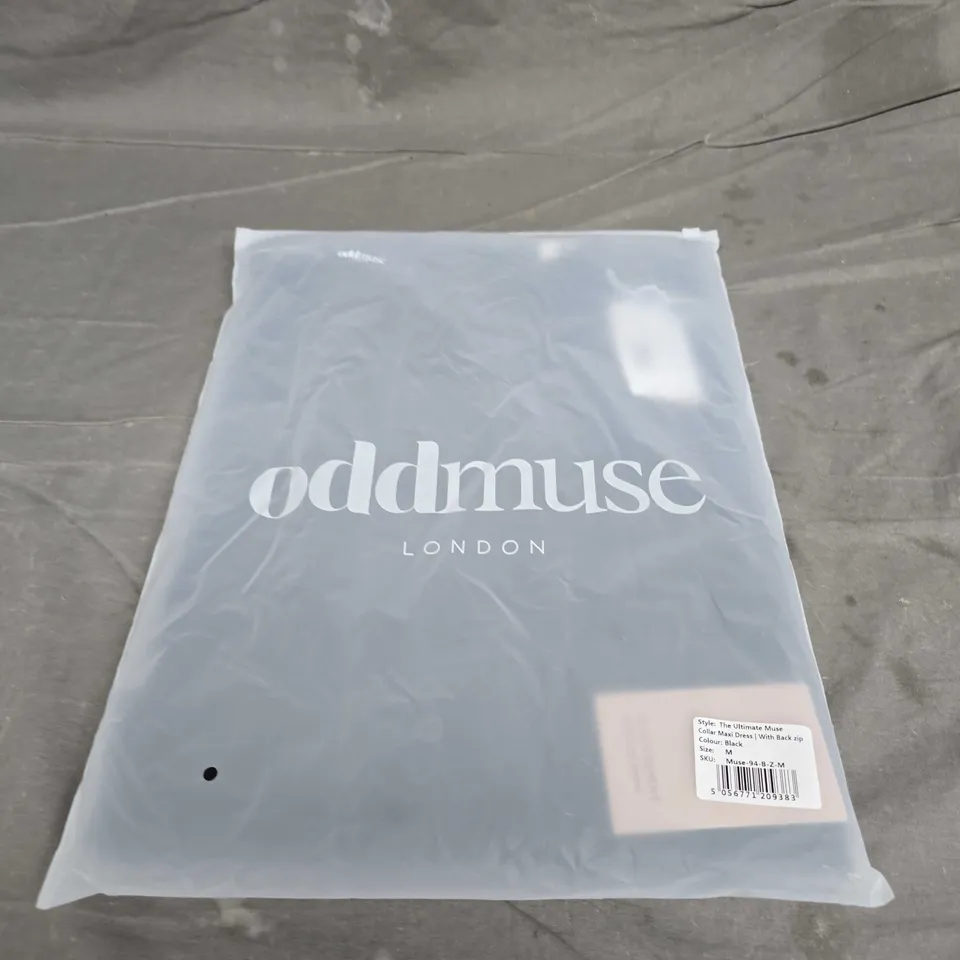 BAGGED ODDMUSE THE ULTIMATE MUSE COLLAR MAXI DRESS - SIZE M