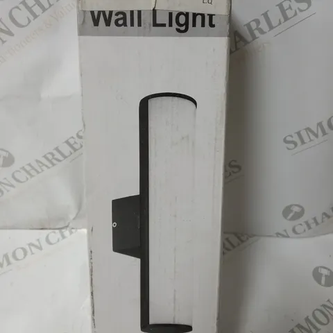 BOXED NAVE 1 LIGHT OUTDOOR FLUSH MOUNT WALL LIGHT DARK GREY