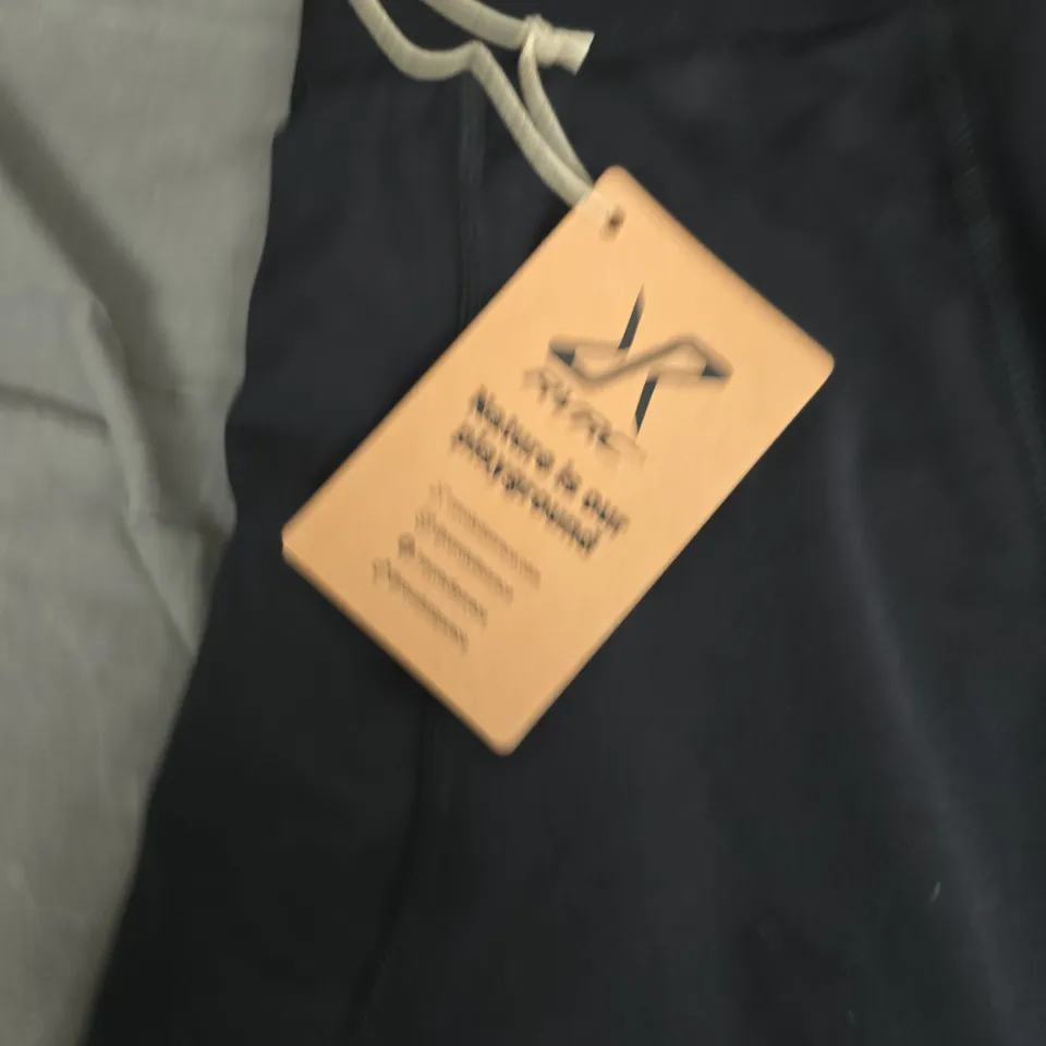 REVOLUTION RACE BLACK TRACK PANTS – DRAWSTRING WAIST, SIZE L
