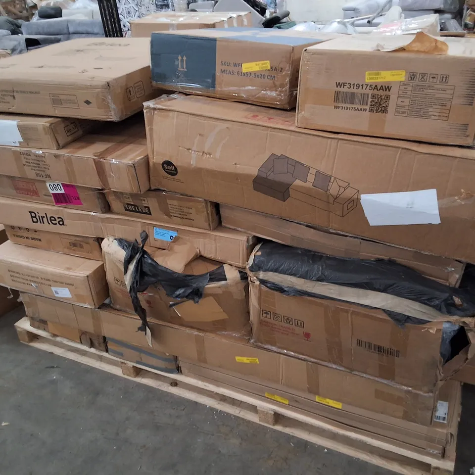 PALLET CONTAINING ASSORTED FLATPACK FURNITURE PARTS