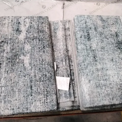 BOXED MINDEN MACHINE WOMEN/POWER LOOMED BLUE RUG 6X9