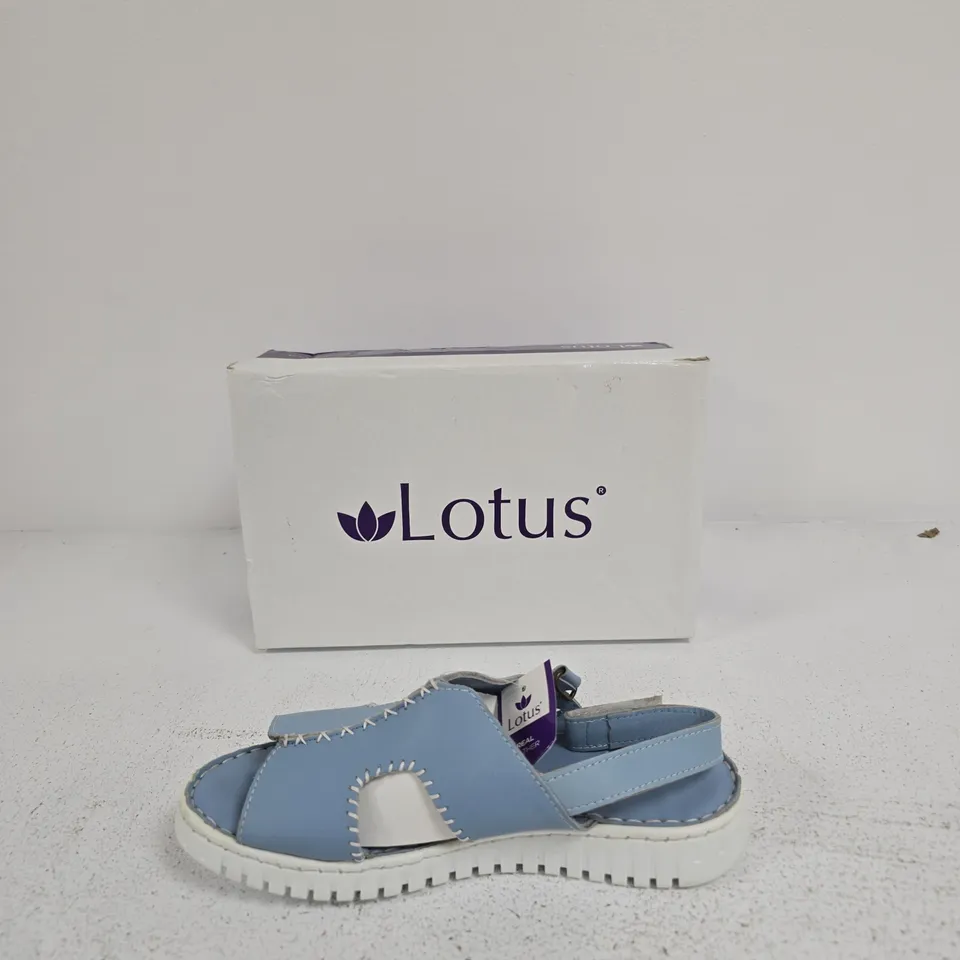 LOTUS ASTRID ULP231 PALE BLUE LEATHER SANDALS – (EU 38) WOMEN'S