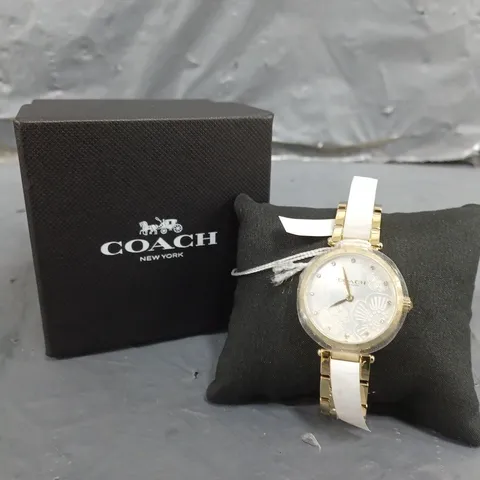 BOXED COACH LADIES CARY CRYSTAL WATCH