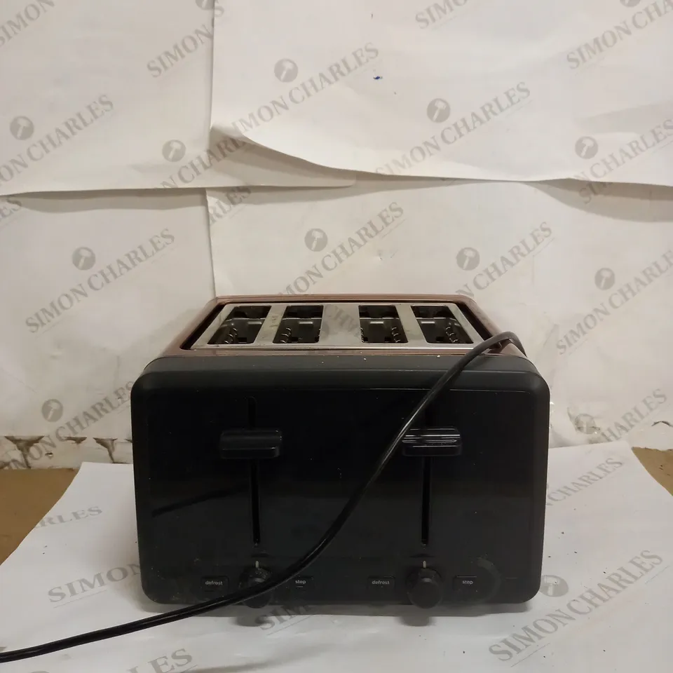 BOSCH 4 SLOT STAINLESS STEEL TOASTER WITH VARIABLE CONTROLS - COPPER