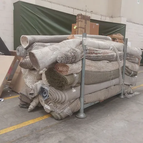 STILLAGE CONTAINING APPROXIMATELY 22x ASSORTED DESIGNER RUGS // STILLAGE NOT INCLUDED