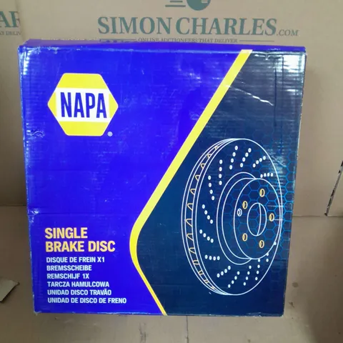 NAPA SINGLE BRAKE DISC NBD5110 / COLLECTION ONLY