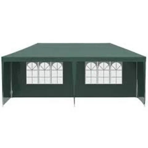 BOXED OUTSUNNY 6X3 M PARTY TENT GAZEBO - GREEN (1 BOX)