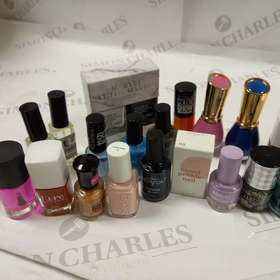 PREMIUM BRANDED NAIL POLISH LACQUER COLLECTION APPROX. 20 ITEMS 