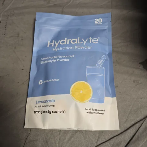 HYDRALYTE HYDRATION POWDER – LEMONADE FLAVOUR, 120G (20 X 6G SACHETS)