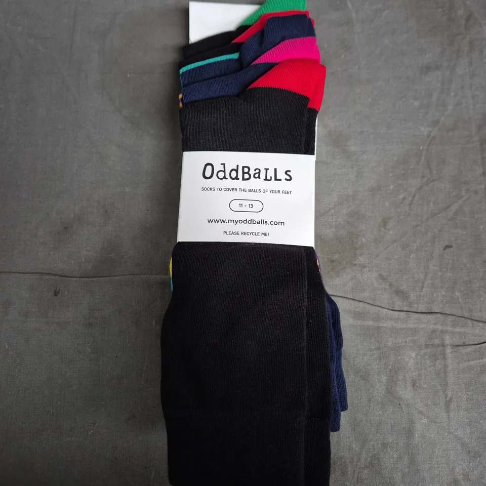 ODDBALLS HIDDEN-5-PACK SOCKS 11-13 – MULTI-COLOUR PACK