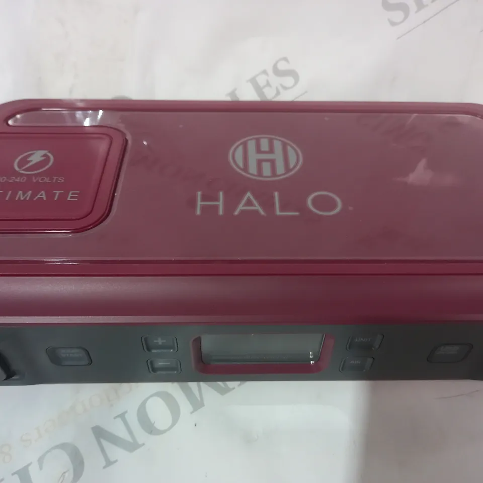 BOXED HALO BOLT ULTIMATE POWER BANK W/JUMP STARTER AIR COMPRESSOR & AC OUTLET BLACK/MARBLE