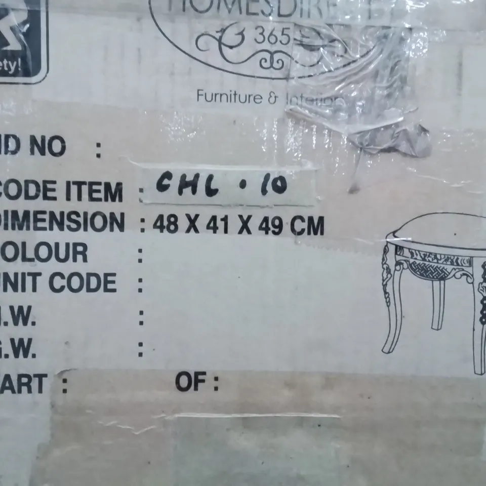 BOXED HOMESDIRECT365 SIDE/MAKE UP STOOL