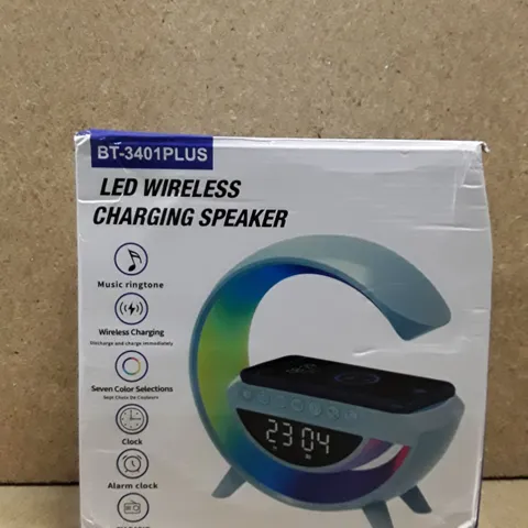 BOXED LED WIRELESS CHARGING SPEAKER