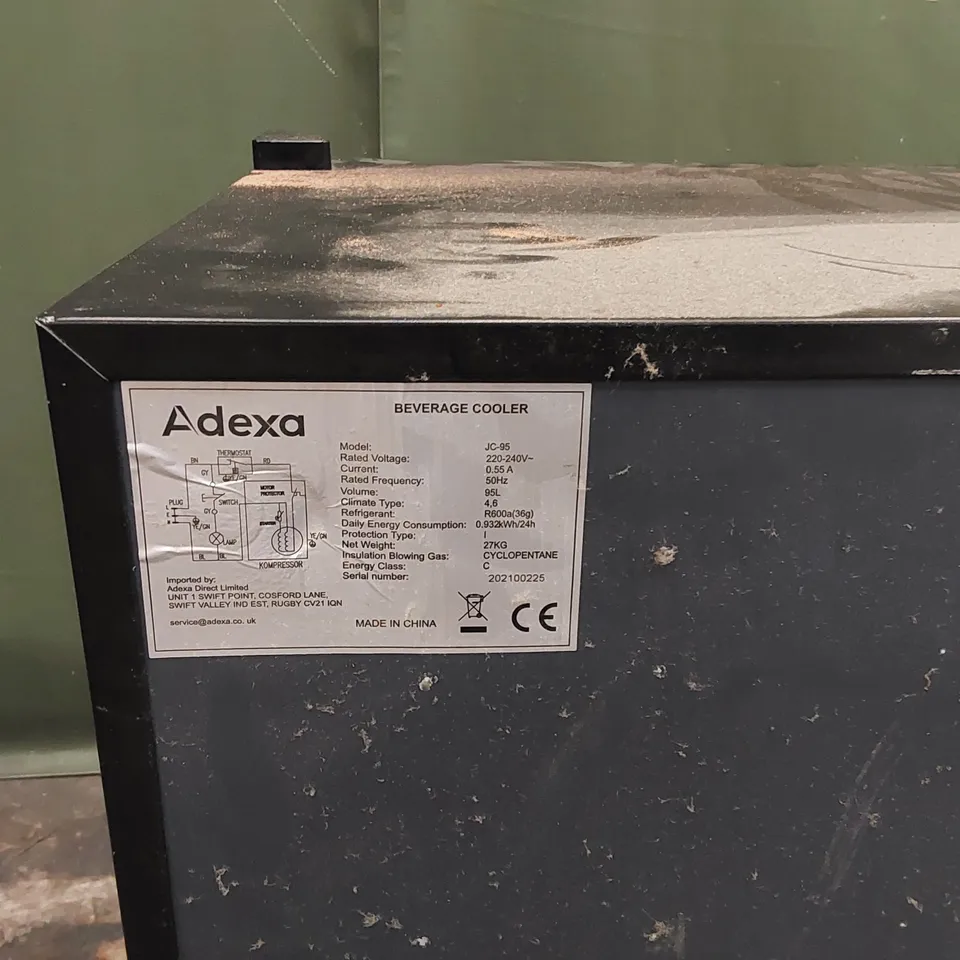 ADEXA JC-95 COMMERCIAL BEVERAGE COOLER 
