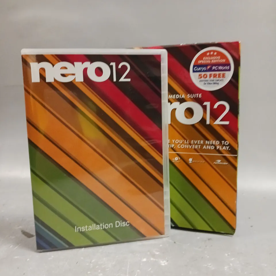 NERO 12 COMPLETE MULTIMEDIA SUITE SOFTWARE 