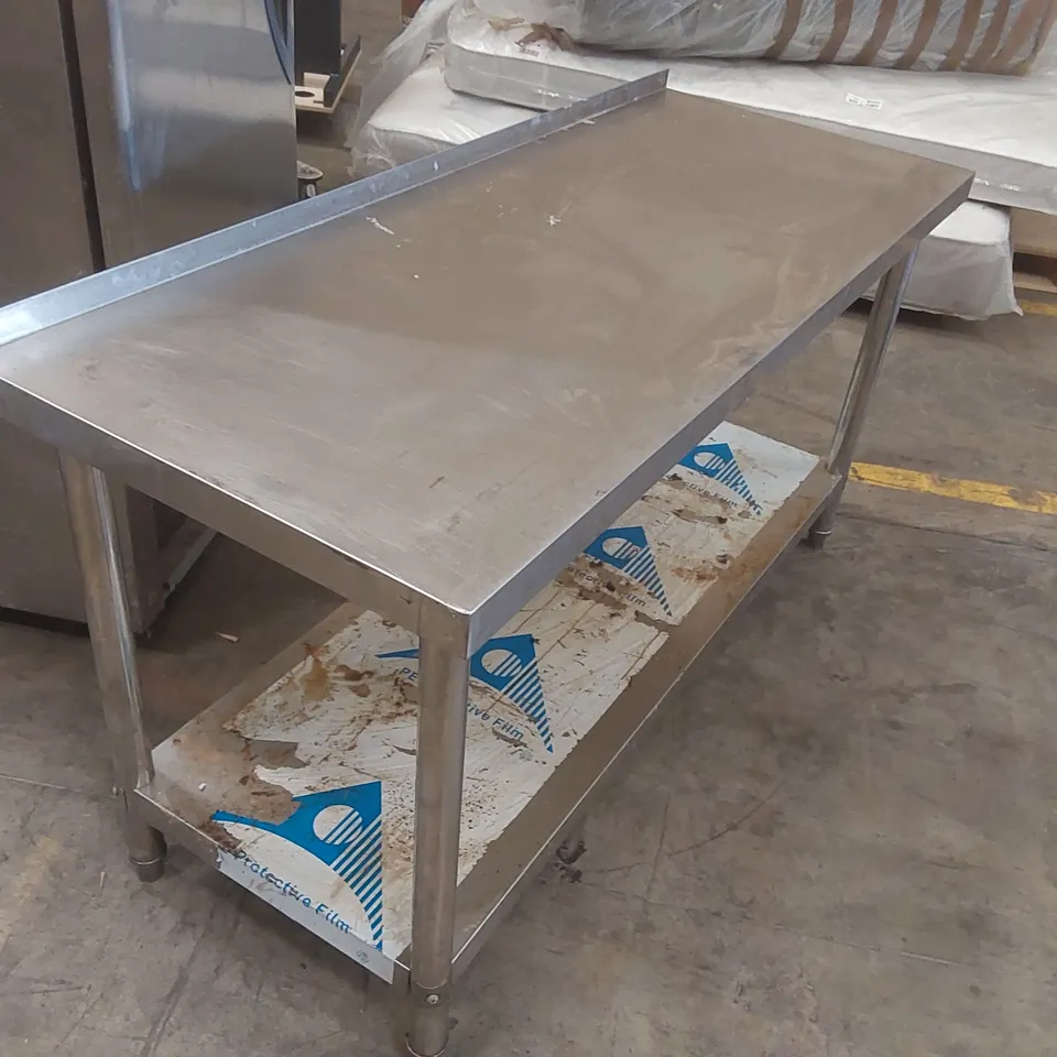COMMERCIAL STAINLESS STEEL PREP TABLE