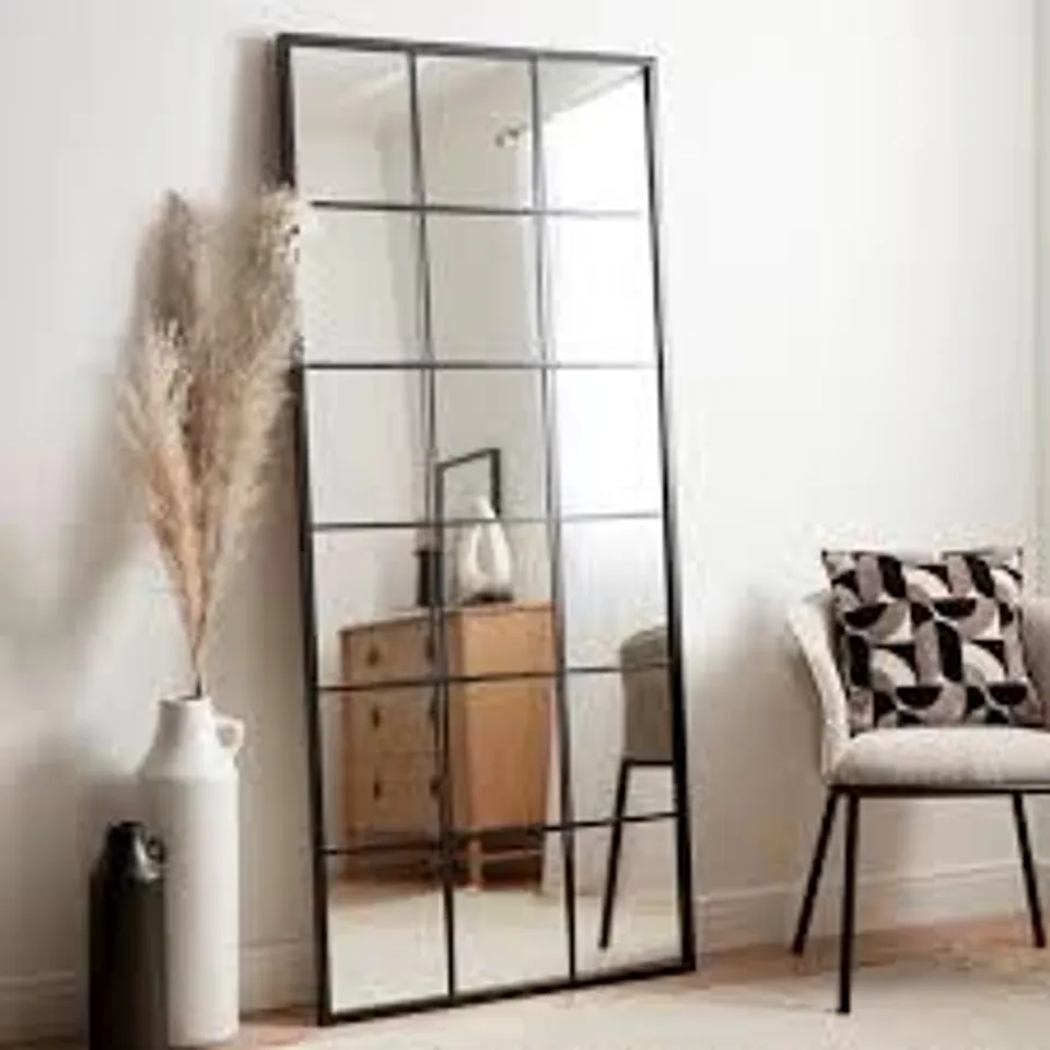 BOXED WINDOW FULL LENGTH LEANER INDOOR OUTDOOR MIRROR (1 BOX)