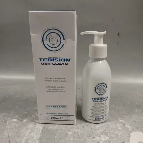 BOXED TEBISKIN OSK-CLEAN ACNE/OILY SKIN CLEANSER 200ML