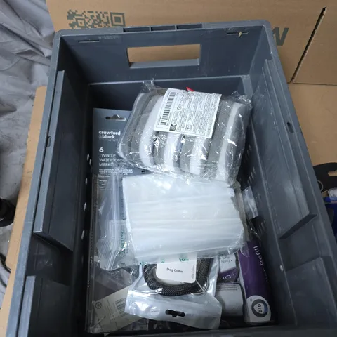 TOTE OF APPROXIMATELY 10 ASSORTED ITEMS TO INCLUDE: VAPUR ANTI BOTTLE 