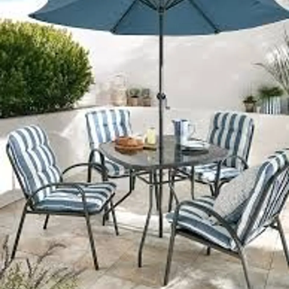BOXED TORQUAY 6-PIECE DINING SET (1 BOX) RRP £399.99