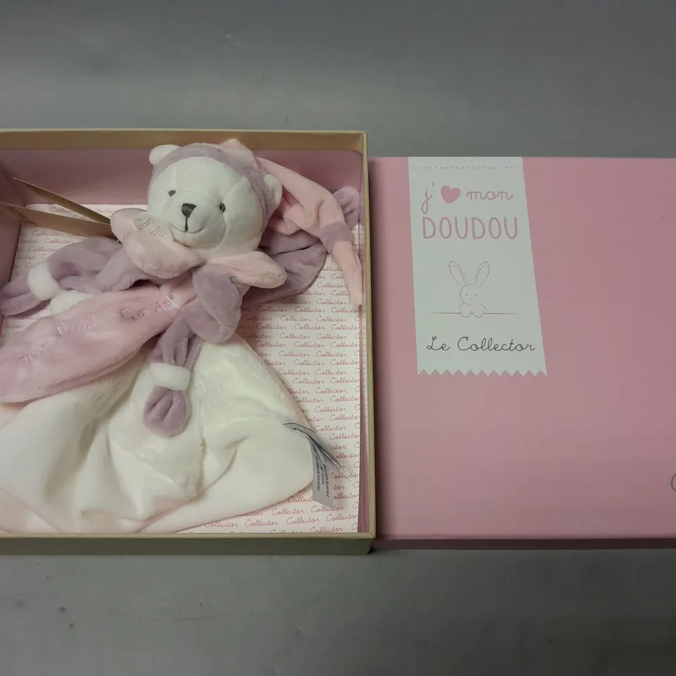 BOXED DOUDOU COMPAGNIE PINK BEAR COMFORTER 