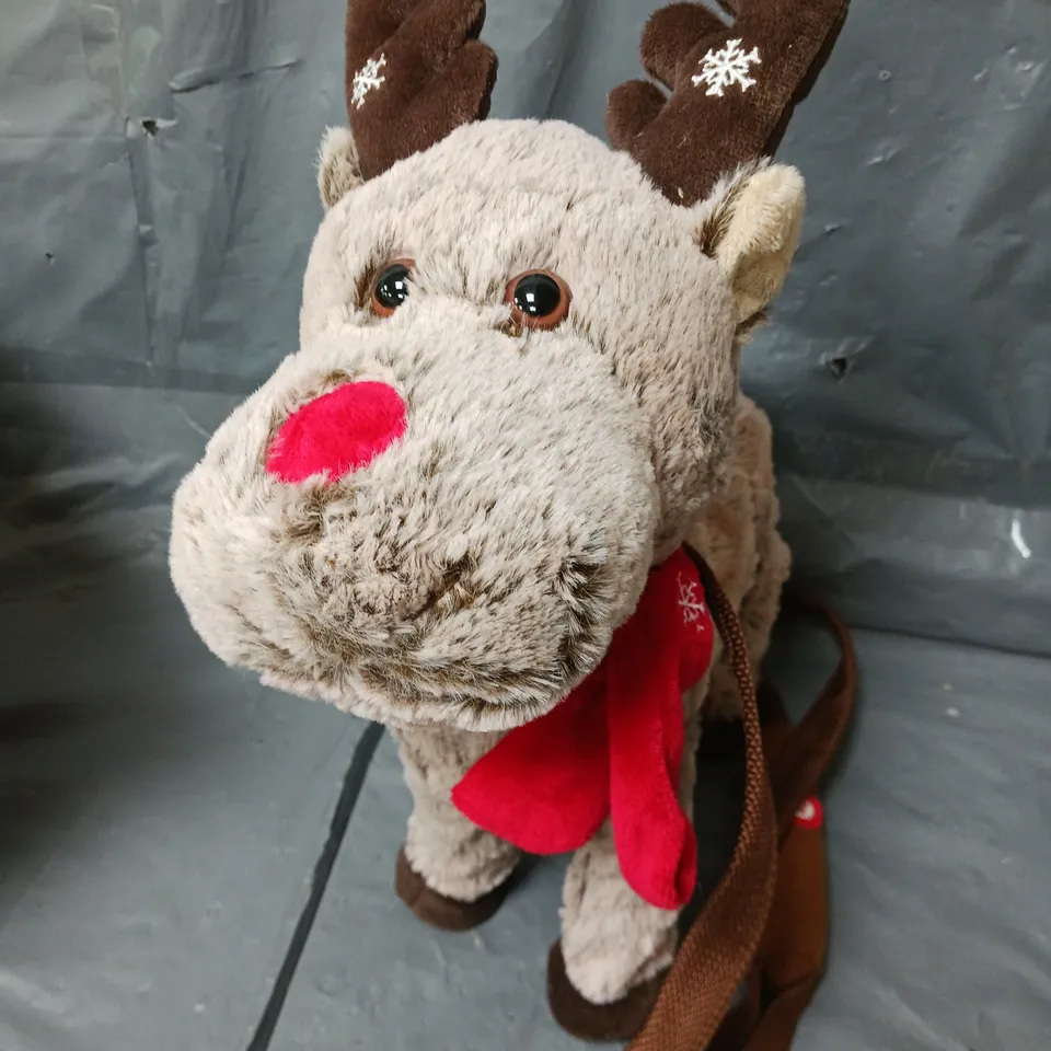 BOXED ANIMATED WALKING AND SINGING REINDEER RRP £22