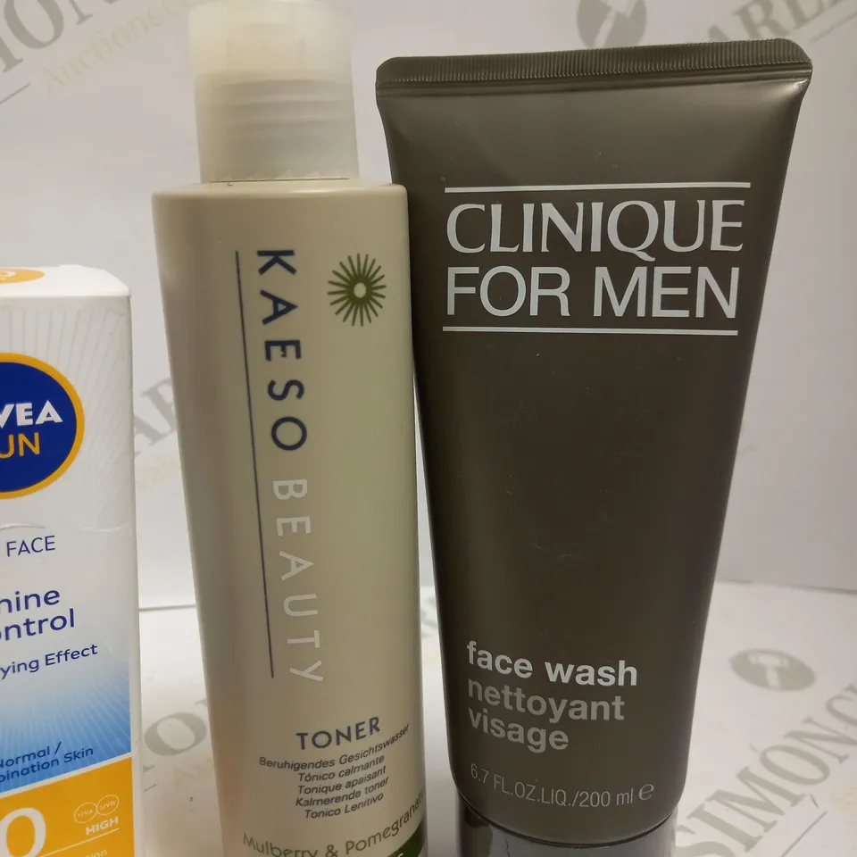 LOT OF APPROX 4 TO INCLUDE NIVEA SUNCREAM , FACE WASH , ETC