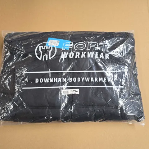 BAGGED BRAND NEW PORTWEST DOWNHAM BODYWARMER IN BLACK - LARGE