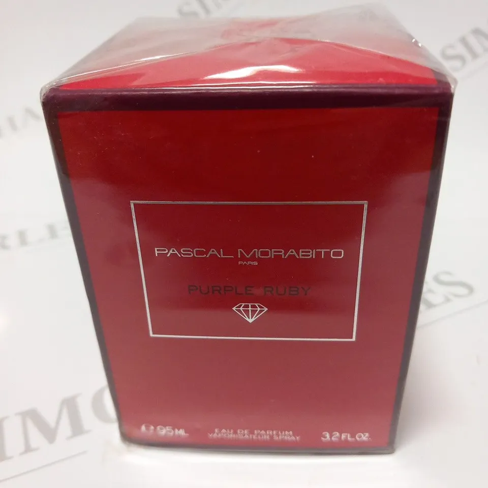 BOXED AND SEALED PASCAL MORABITO PARIS PURPLE RUBY EAU DE PARFUM 95ML