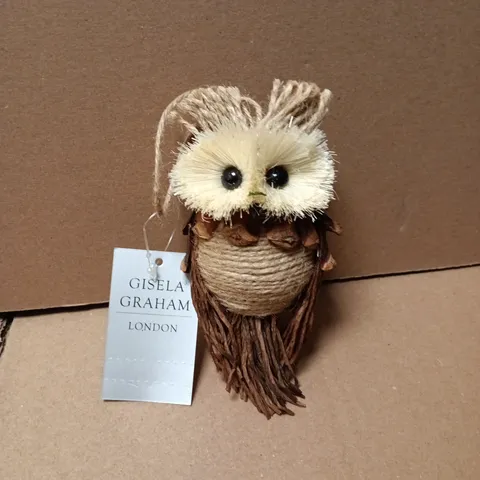 LOT OF 12 AS NEW GISELLA GRAHAM OWL THEMED HANGING TREE DECORATIONS