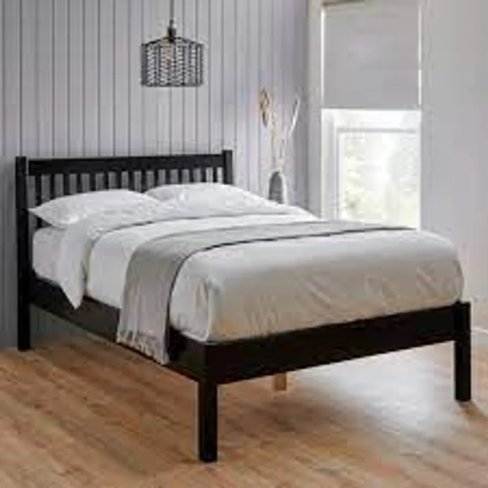 BOXED LYNTON BED IN BLACK - 2 BOXES 