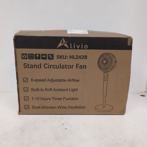 LIVIO HL242R STAND CIRCULATOR FAN – BOXED