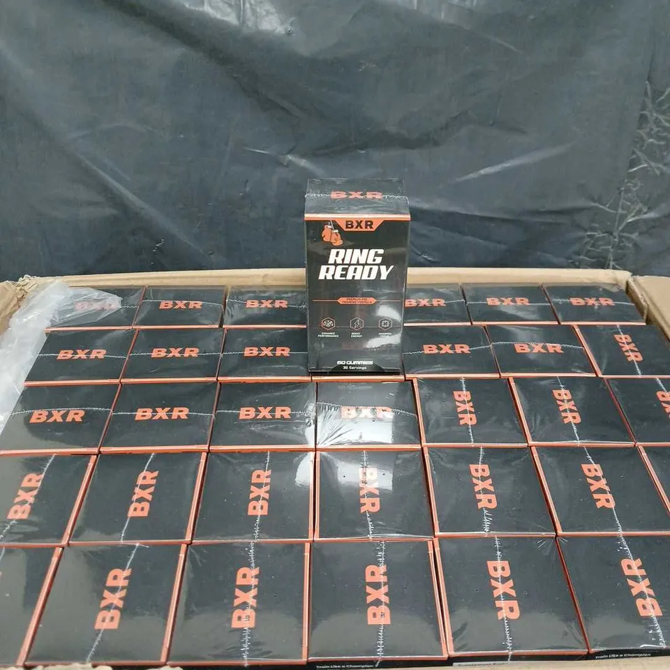 BOX OF APPROXIMATELY 75 SEALED BOXES OF BXR RING READY FOOD SUPPLEMENT GUMMIES - 60 GUMMIES PER BOX 