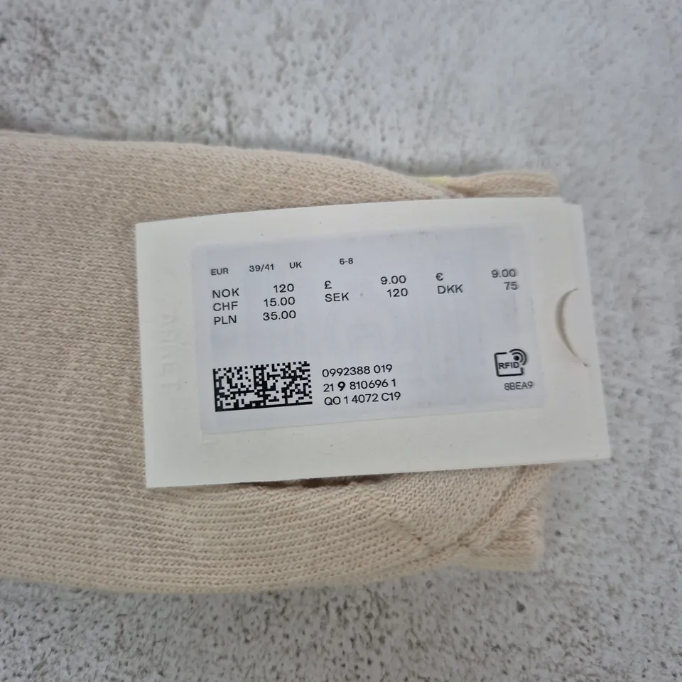 ARKET COTTON BLEND SOCKS, STRIPE KNIT – UK 6-8 (EUR 39/41)