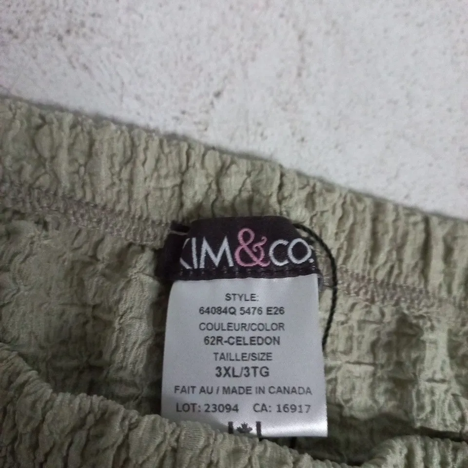 KIM & CO CELADON PANTS – UK 3XL (CELADON COLOUR)