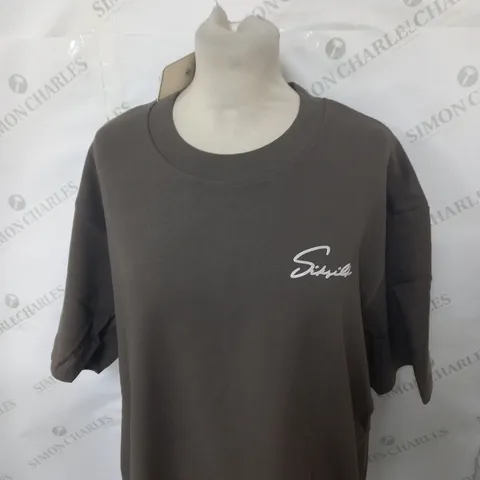 SIKSILK SCRIPT T-SHIRT SIZE L