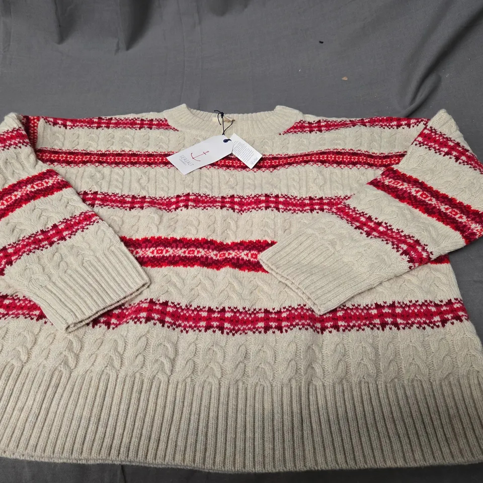 SEASALT CORNWALL SHEPHERD JUMPER SIZE 12