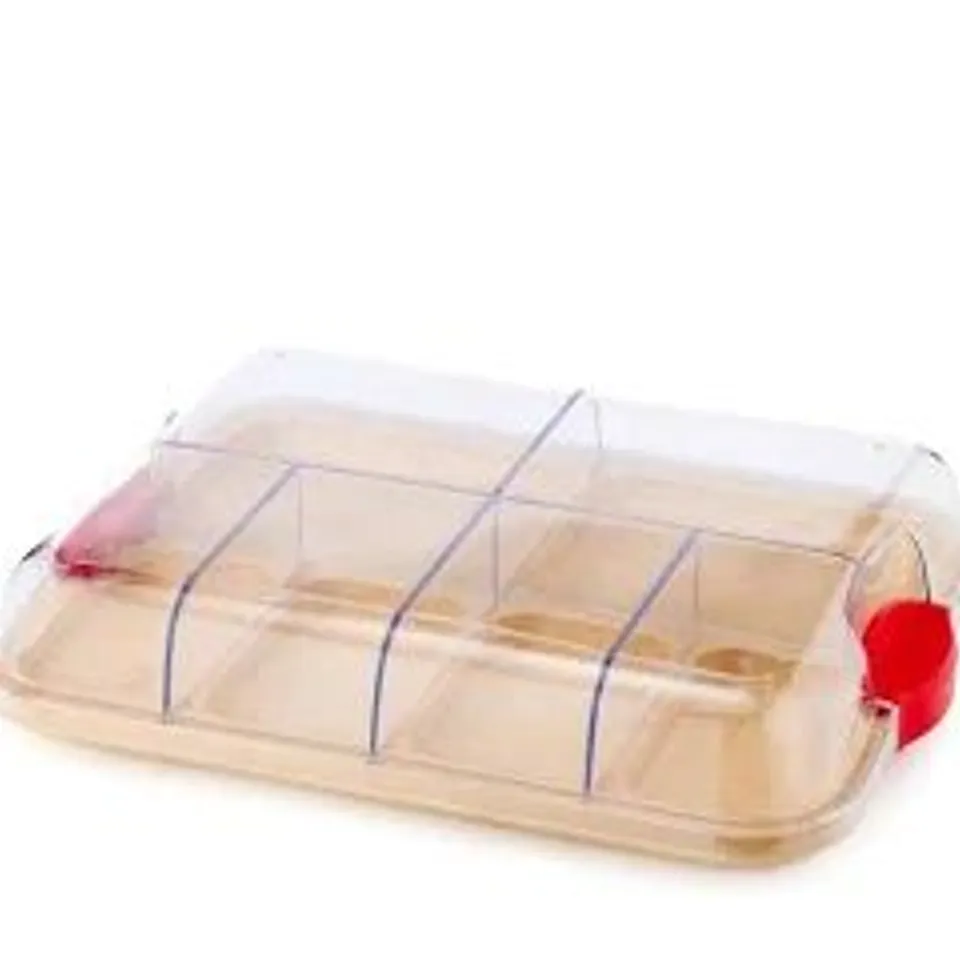FARBERWARE BAMBOO SHARING BOARD WITH LOCKING LID
