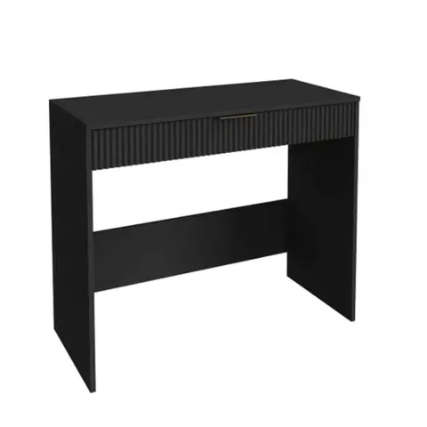 BOXED GFW RANKIN SINGLE DRAWER BLACK DRESSING TABLE (1 BOX)