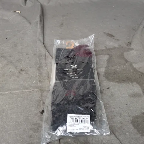 BAGGED CREW CLOTHING COMPANY FOR HIM BAMBOO SOCKS ONE SIZE