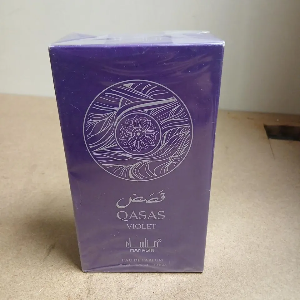 BOXED AND SEALED QASAS VIOLET MANASIK EAU DE PARFUM 100ML