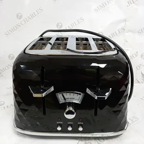 DELONGHI BRILLANTE BLACK 4 SLICE TOASTER
